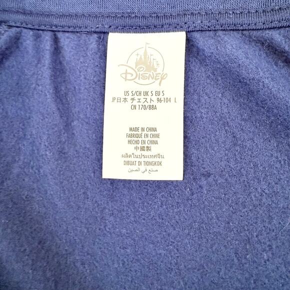 Disney World 50th Anniversary Track Jacket Blue Zip Up Striped Sleeves Size S - Picture 5 of 8